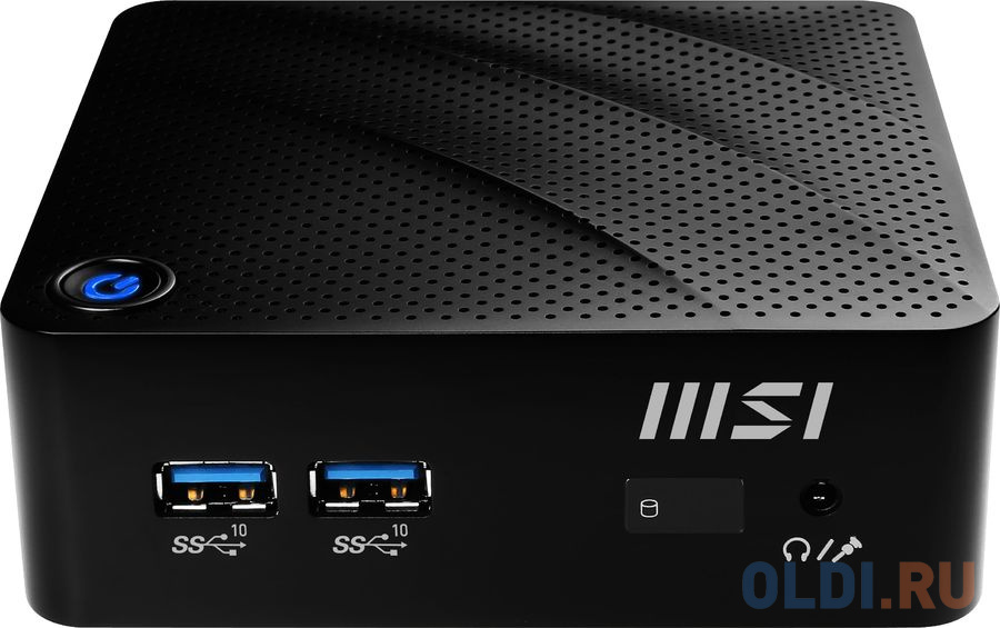 Неттоп MSI Cubi N JSL-041RU slim Cel N4500 (1.1) 4Gb SSD128Gb UHDG Windows 11 Professional GbitEth WiFi BT 65W черный 9S6-B0A111-201 - фото 1