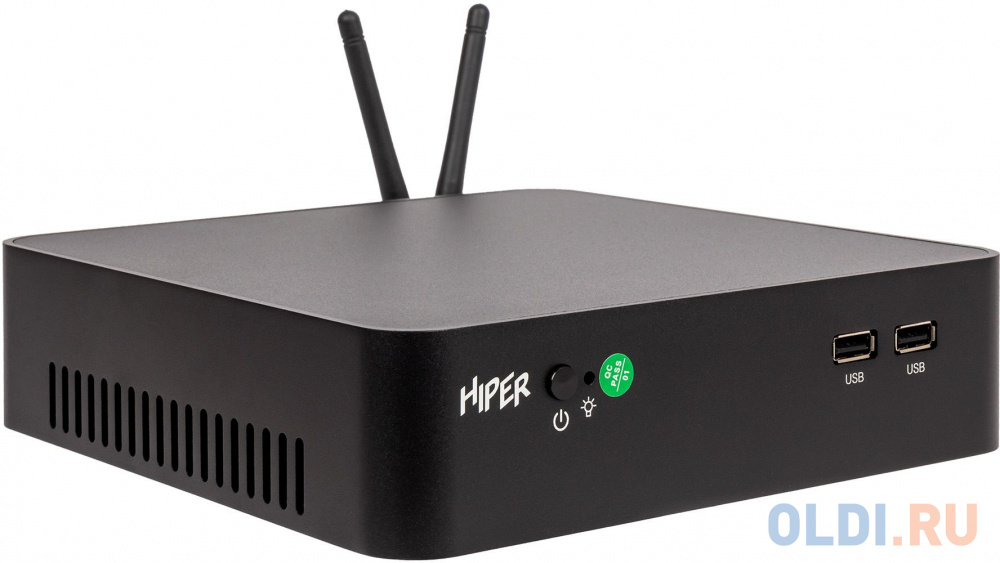Неттоп Hiper M8 Cel J4125 (2) UHDG 600 Free DOS GbitEth WiFi BT 65W черный T7I24CL442 - фото 3