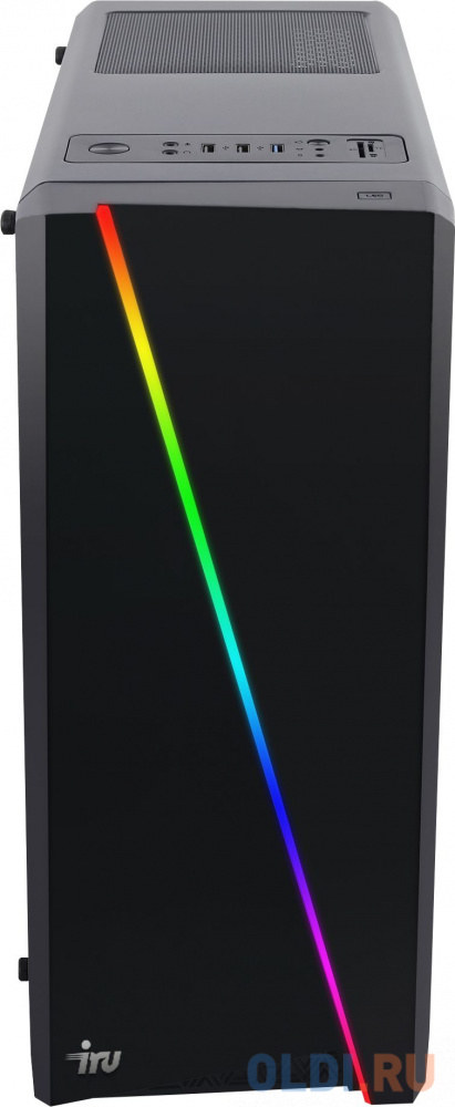 Компьютер iRu Game 310H5GE MT, цвет черный, размер 185х460х420 мм