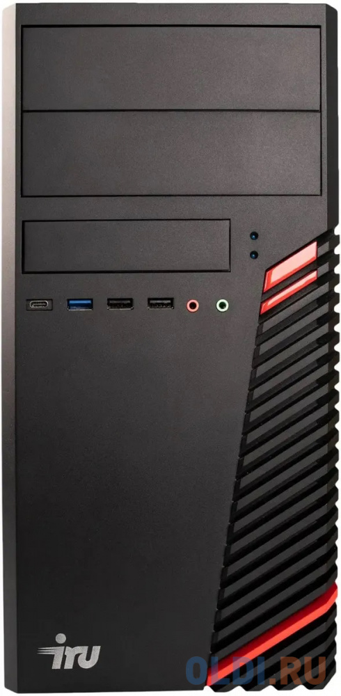 Компьютер iRu 310H6SE MT, цвет черный, размер 170 х 350 х 395 мм 1976457 12400 - фото 2