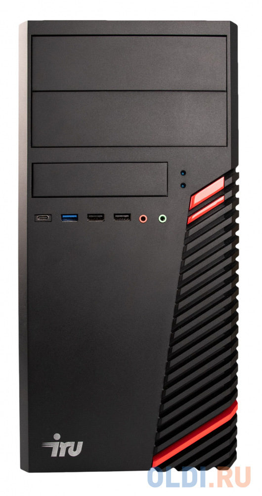 Компьютер iRu 310H6SM MT, цвет черный, размер 170 х 350 х 395 мм
