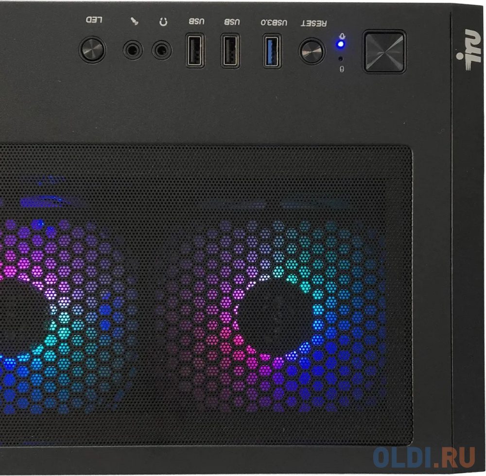 Компьютер iRu Game 717, цвет черный, размер 215х470х425 мм 1623862 11700F - фото 10