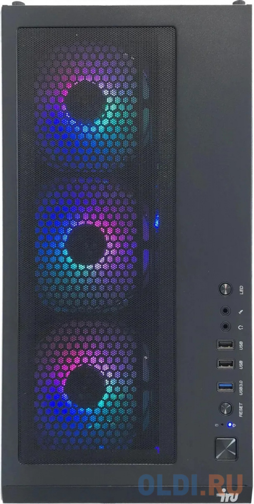 Компьютер iRu Game 717, цвет черный, размер 215х470х425 мм 1623862 11700F - фото 9