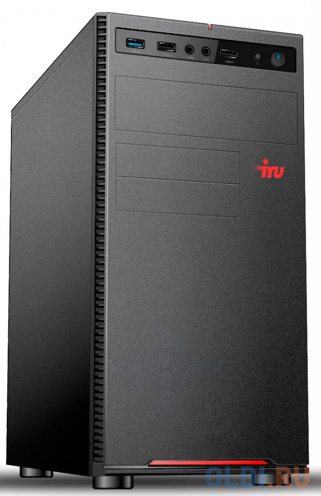 Компьютер iRu Home 320A3SE, цвет черный, размер 160x350x350 мм