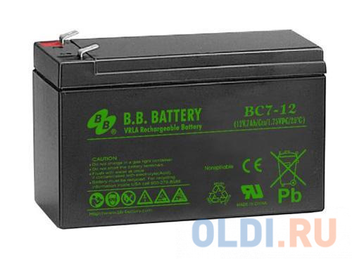 Батарея B.B. Battery BC 7-12 7Ач 12B батарея для мобильного принтера battery pack standard worldwide and india thailand databar company limited