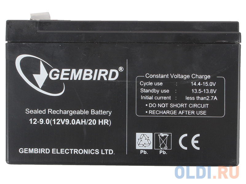Аккумулятор для ИБП "Gembird" BAT-12V9AH фото
