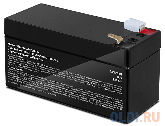 

Sven SV 1213S (12V 1.3Ah) батарея аккумуляторная