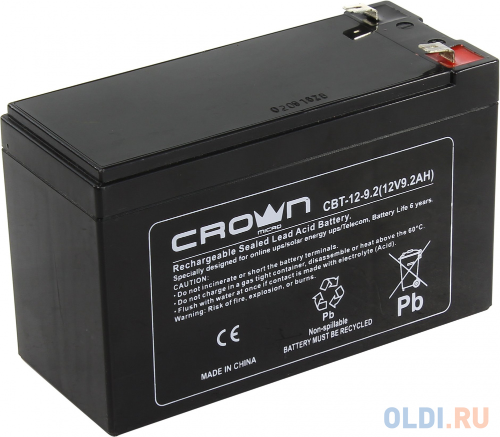 Батарея Crown CBT-12-9.2 9.2Ач 12B