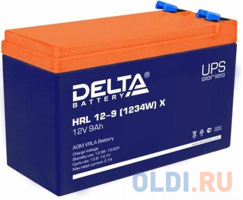 

Батарея Delta HRL 12-9 X (9А\\ч, 12В) свинцово- кислотный 1234W