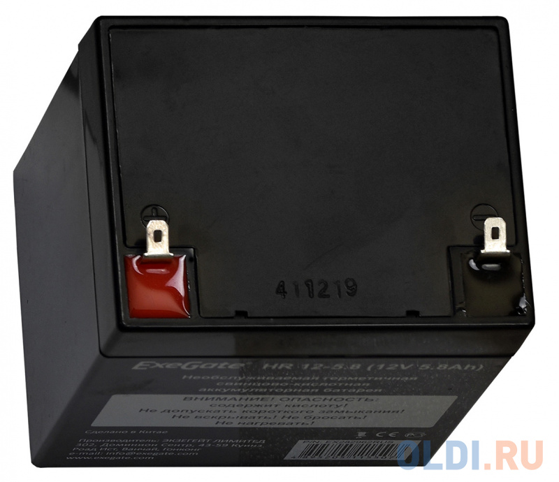 Exegate EX282962RUS Exegate EX282962RUS Аккумуляторная батарея ExeGate HR 12-5.8 (12V 5.8Ah 1223W), клеммы F1 фото
