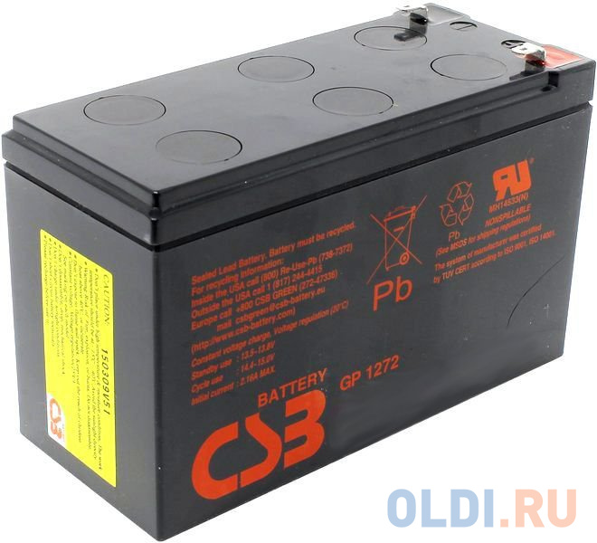 Батарея CSB GP1272 F1 12V/7.2AH батарея csb gpl1272 f2 fr