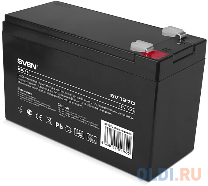 

Sven SV 1207S (12V7Ah), F1, AGM VRLA батарея аккумуляторная для слаботочных систем