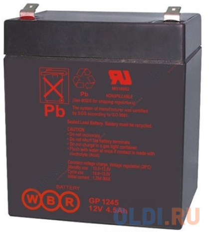

Батарея WBR GP 1245 (16W) 12V/4,5AH