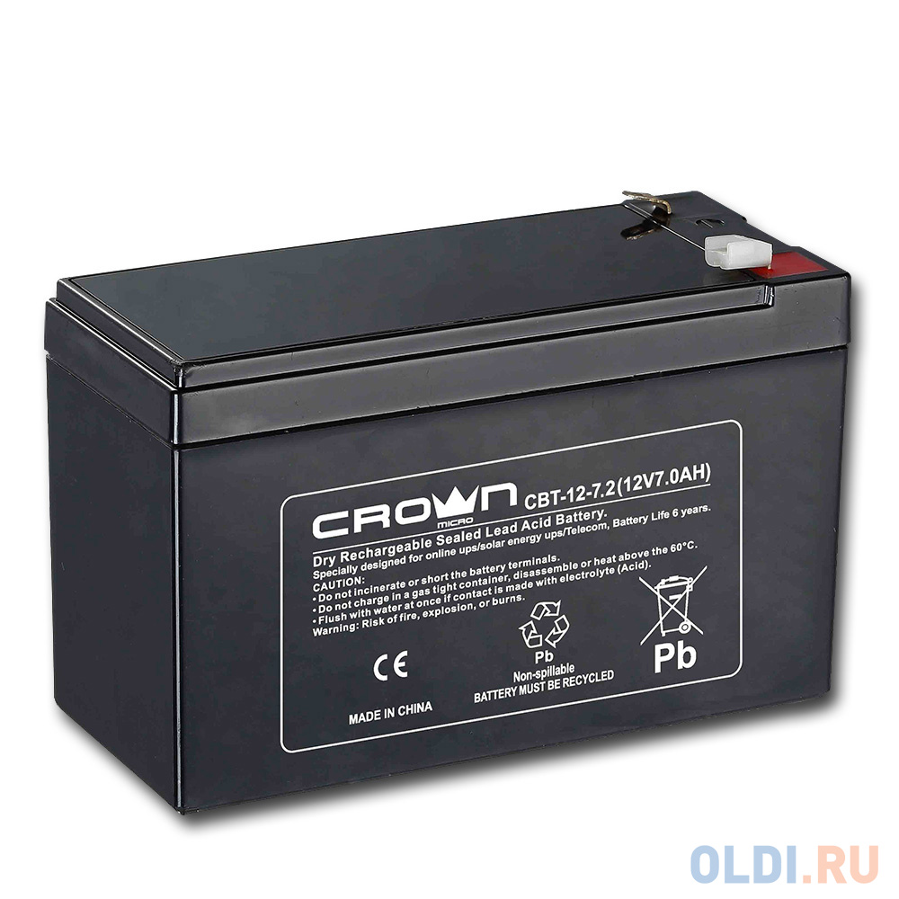 

Батарея Crown CBT-12-7.2 7.2Ач 12B