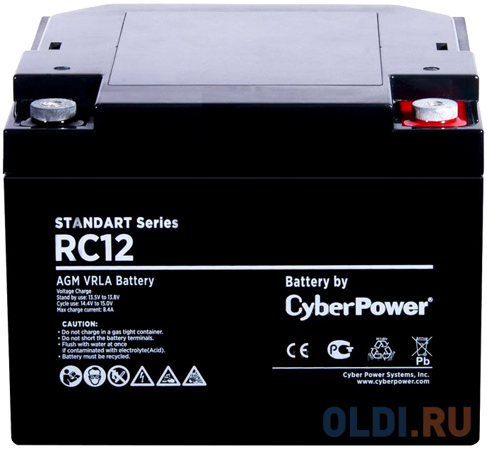 Battery CyberPower Standart series RC 12-26 / 12V 26 Ah battery cyberpower standart series rc 12 250 12v 250 ah