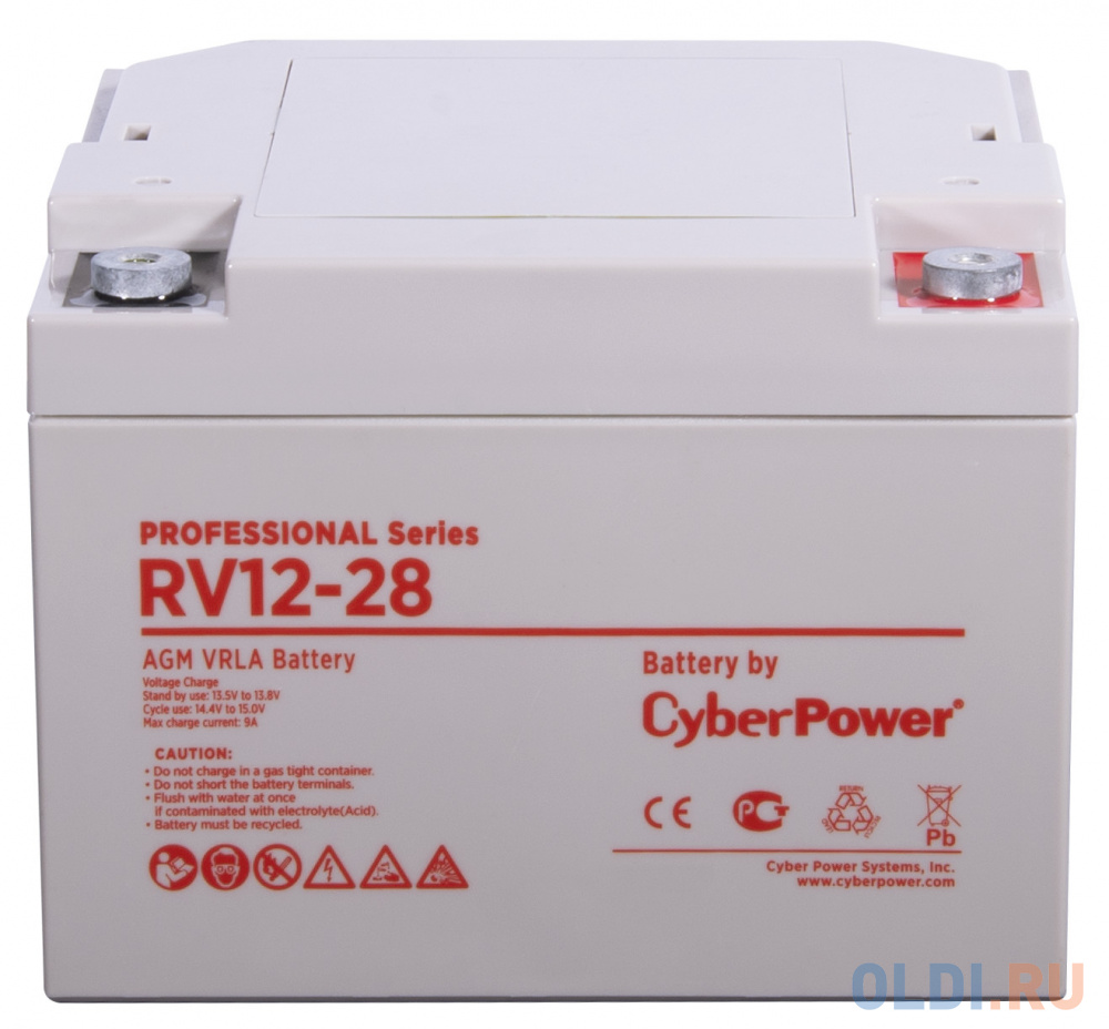 Battery CyberPower Battery12-28 / 12V 28 Ah battery cyberpower standart series rc 12 55 12v 55 ah