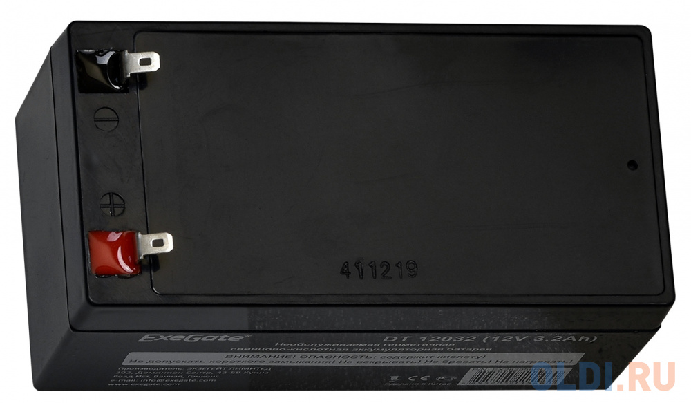 Exegate EX282958RUS Exegate EX282958RUS Аккумуляторная батарея ExeGate DT 12032 (12V 3.2Ah), клеммы F1 фото