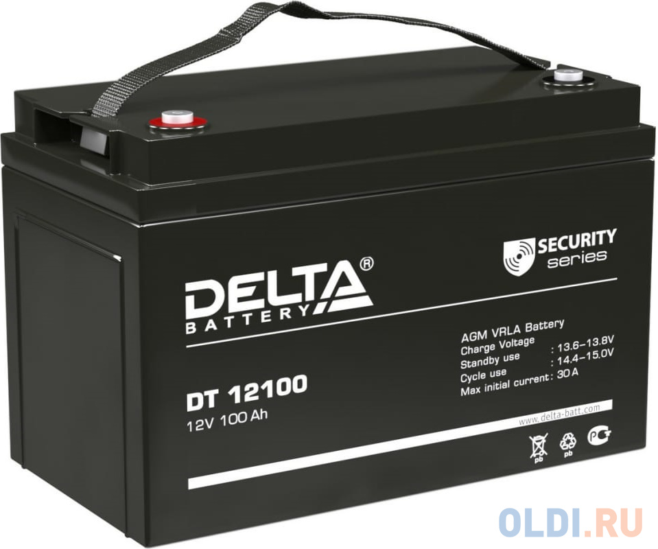Батарея Delta DT 12100 100Ач 12В батарея для ибп prometheus energy pe 12100 12в 100ач
