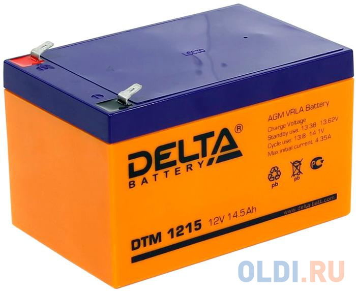 

Батарея Delta DTM 1215 14.5Ач 12B