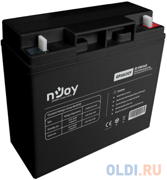 

Батарея nJOY GP1812CF 57.5W/cell Battery, T3 (12 В, 18 А*ч)