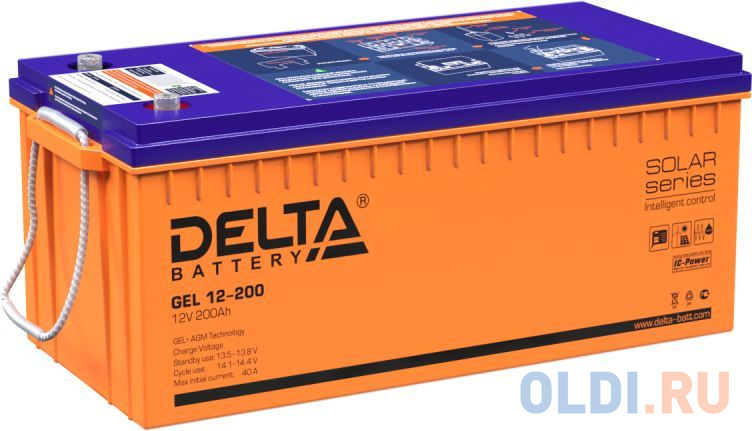 Батарея для ИБП Delta GEL 12-200 12В 200Ач батарея аккумуляторная greenworks g40b4 2927007