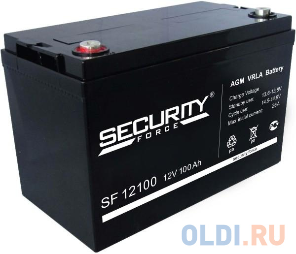SF 12100 Secuirity Force Аккумуляторная батарея аккумуляторная батарея delta hrl 12 33 x 805569