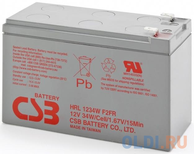 

Батарея CSB HRL1234W 12V/9AH