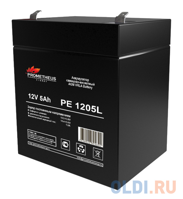 Батарея для ИБП Prometheus Energy РЕ1205L 12В 5Ач Батарея для ИБП Prometheus Energy РЕ1205L 12В 5Ач фото