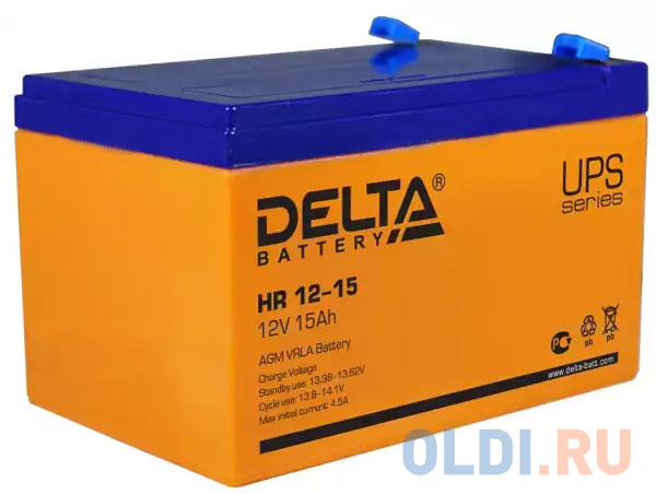 Батарея Delta HR 12-15 15Ач 12B