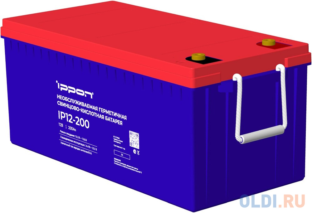 Батарея для ИБП Ippon IP12-200 12В 200Ач батарея аккумуляторная greenworks g40b4 2927007