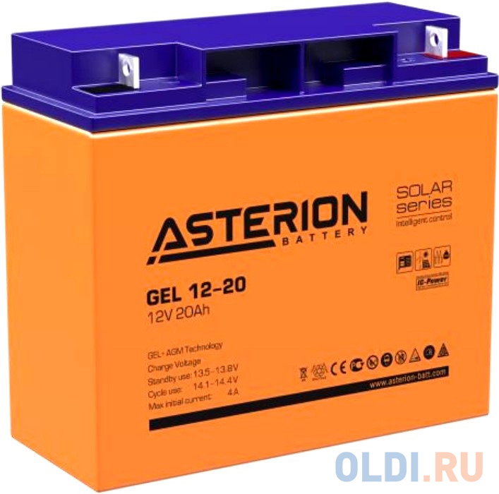 Аккумуляторная батарея Asterion GEL 12-20 M5 12В/20Ач