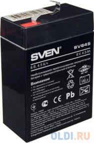 Аккумулятор SVEN SV 6V4.5Ah