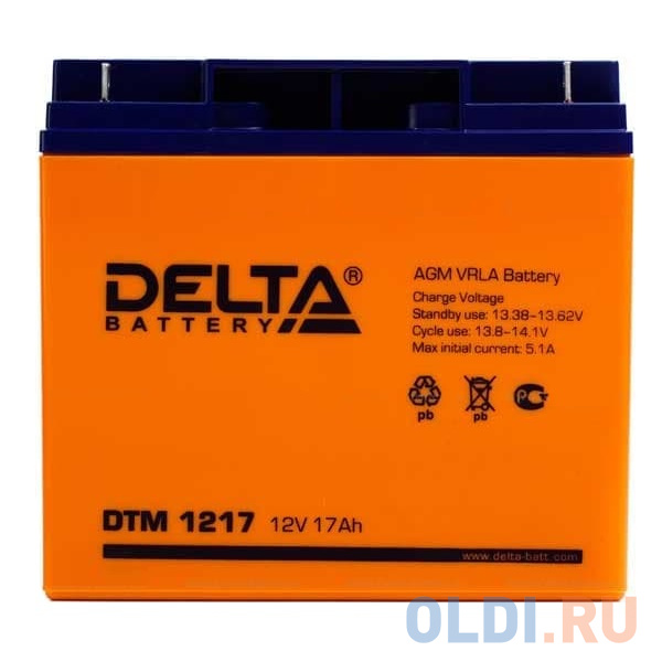 Аккумулятор Delta DTM 1217 12V17Ah фото