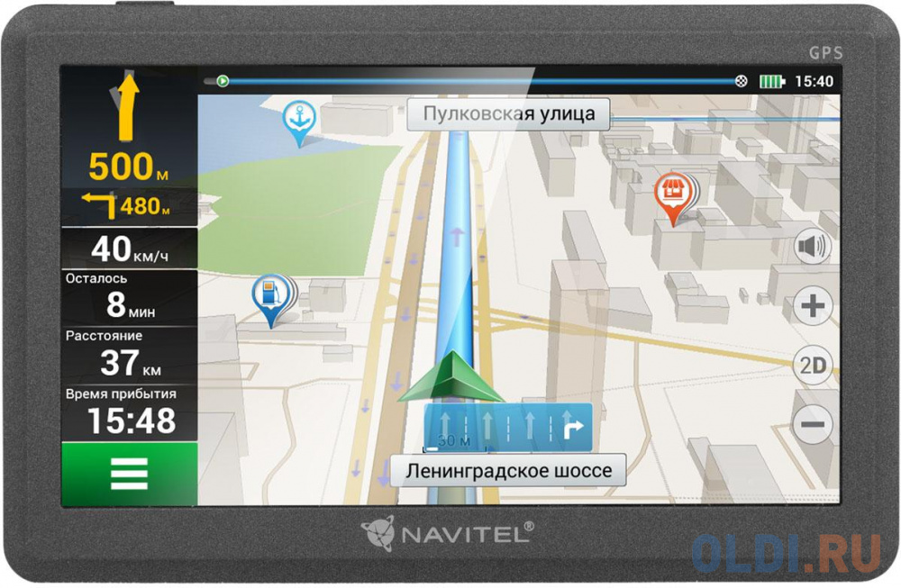 Навигатор Navitel C500 5&quot; 480x272 4GB microSDHC черный от OLDI