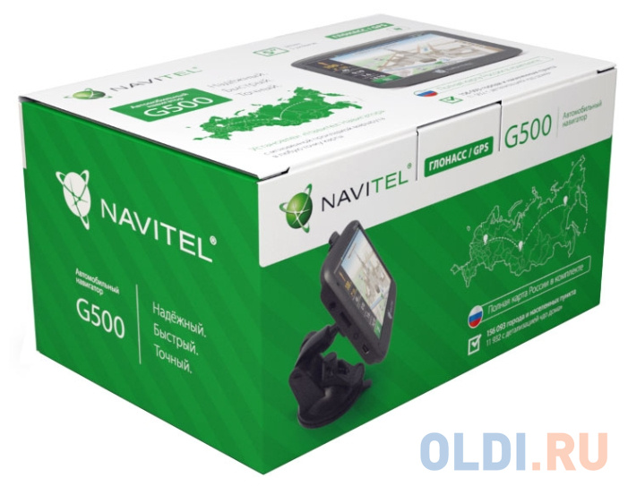 Навигатор Navitel G500 5&quot; 480x272 4GB 128MB microSD черный + GLONASS от OLDI