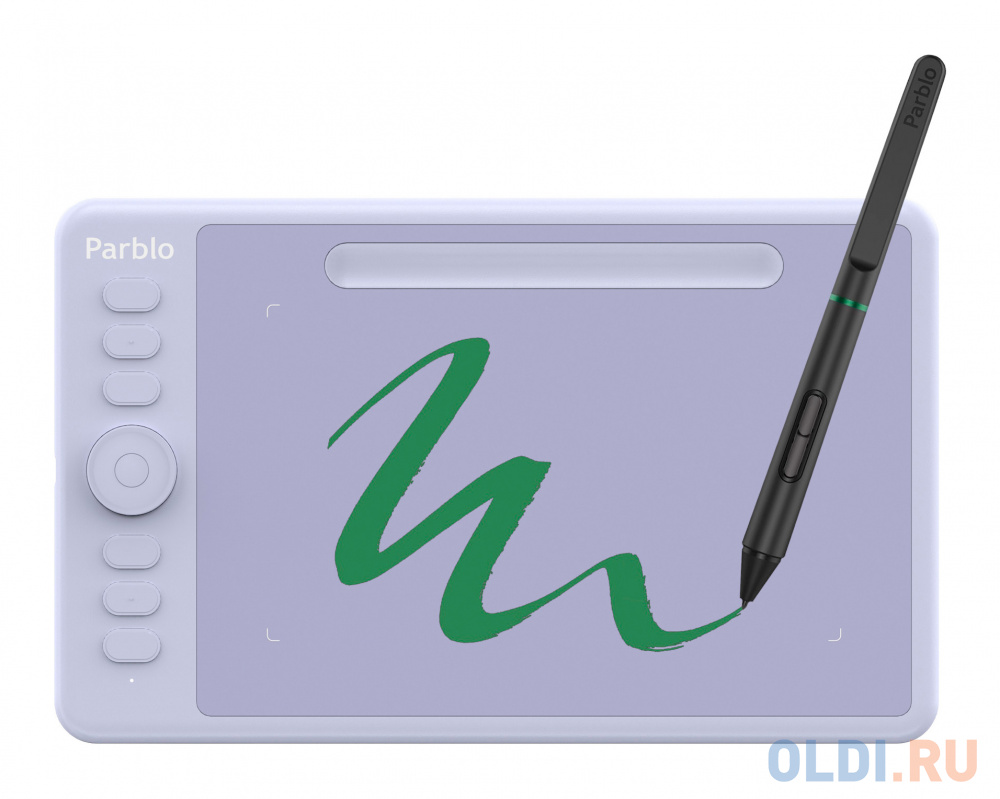 графический планшет huion inspiroy h430p Графический планшет Parblo Intangbo S USB Type-C пурпурный