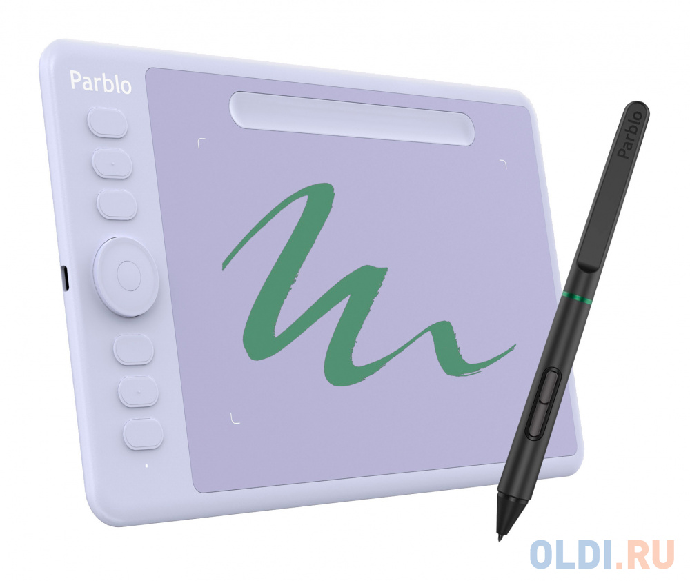 Графический планшет Parblo Intangbo S USB Type-C пурпурный - фото 2