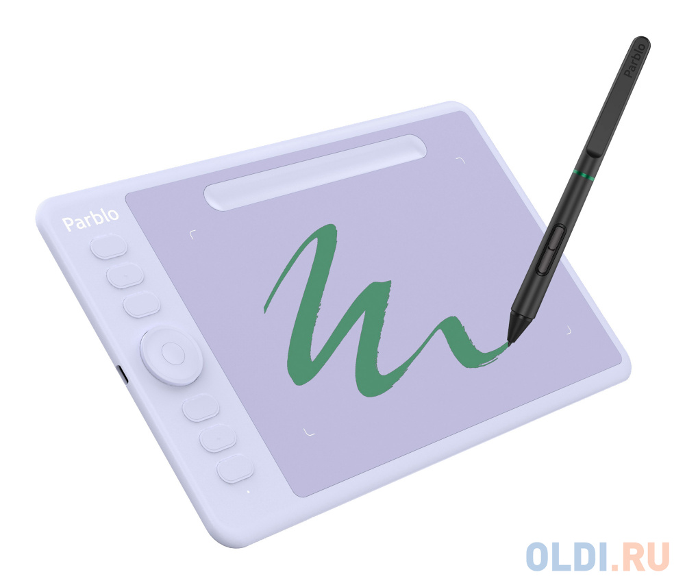 Графический планшет Parblo Intangbo S USB Type-C пурпурный - фото 3
