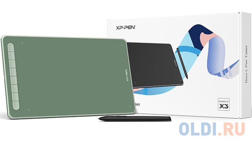 Графический планшет XPPen Deco Deco L Green USB зеленый фото