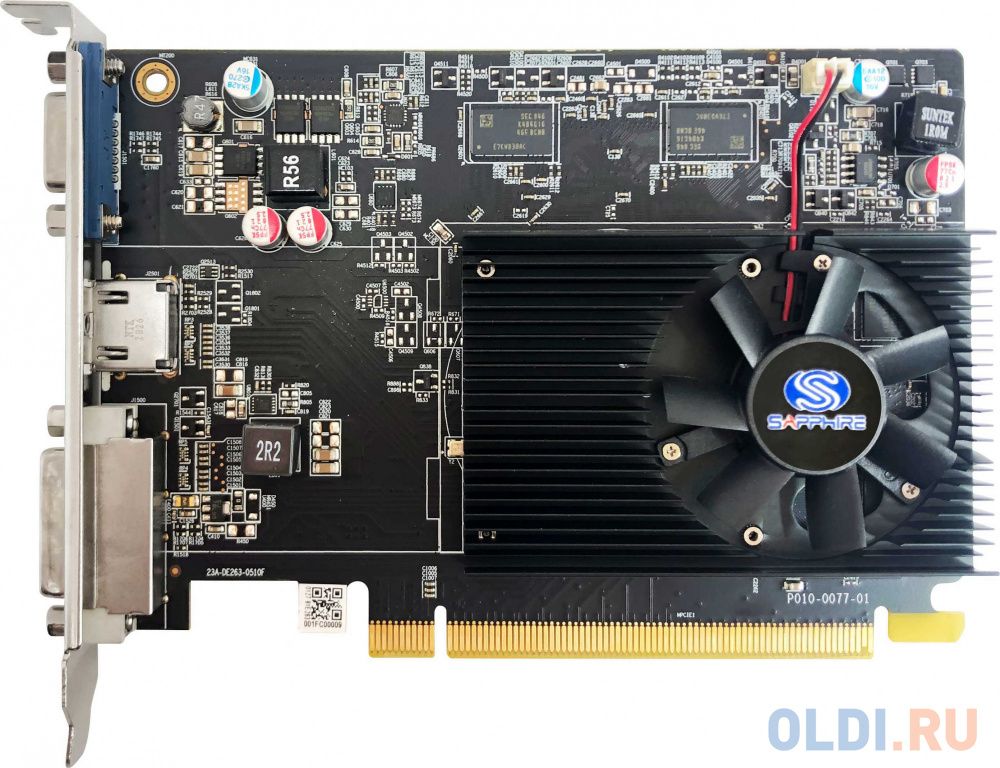 Видеокарта Sapphire PCI-E 11216-35-20G R7 240 4G boost AMD Radeon R7 240 4096 128 DDR3 780/3600 DVIx1/HDMIx1/CRTx1/HDCP lite видеокарта sapphire radeon rx 7900 xtx nitro 24576mb