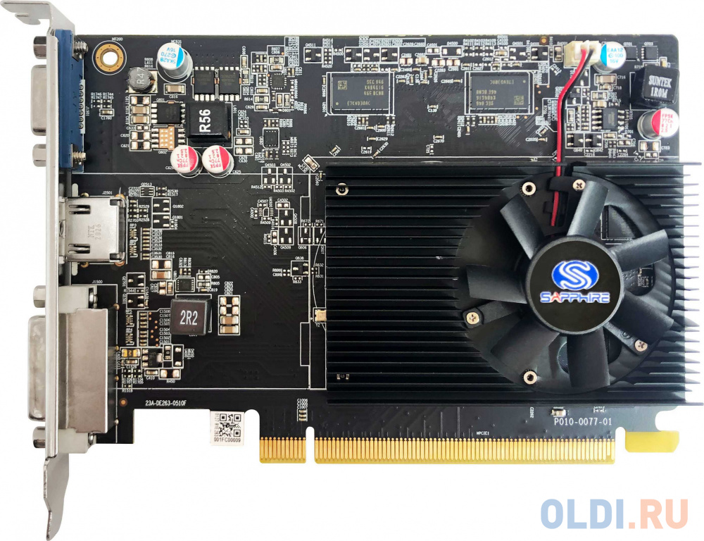 

Видеокарта Sapphire PCI-E 11216-35-20G R7 240 4G boost AMD Radeon R7 240 4096 128 DDR3 780/3600 DVIx1/HDMIx1/CRTx1/HDCP lite