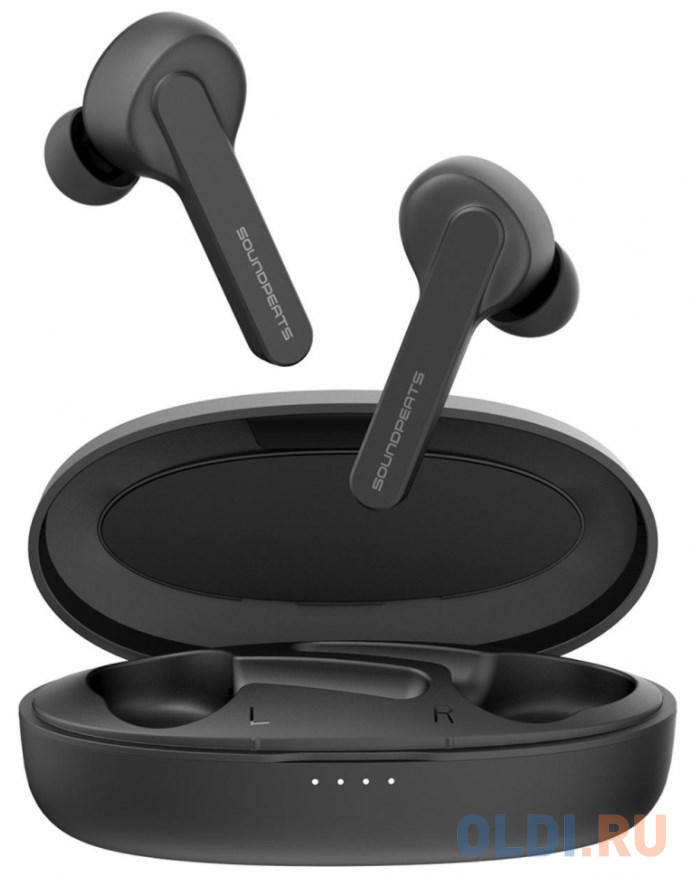 Наушники SoundPEATS TWS Truecapsule  Bluetooth 5.0, 600мАч,d6.0мм, IPX5,черный