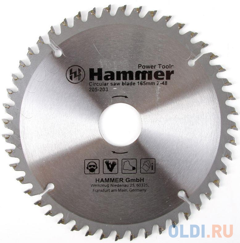 

Диск пильный Hammer Flex 205-203 CSB PL 165мм*48*30/20мм по ламинату