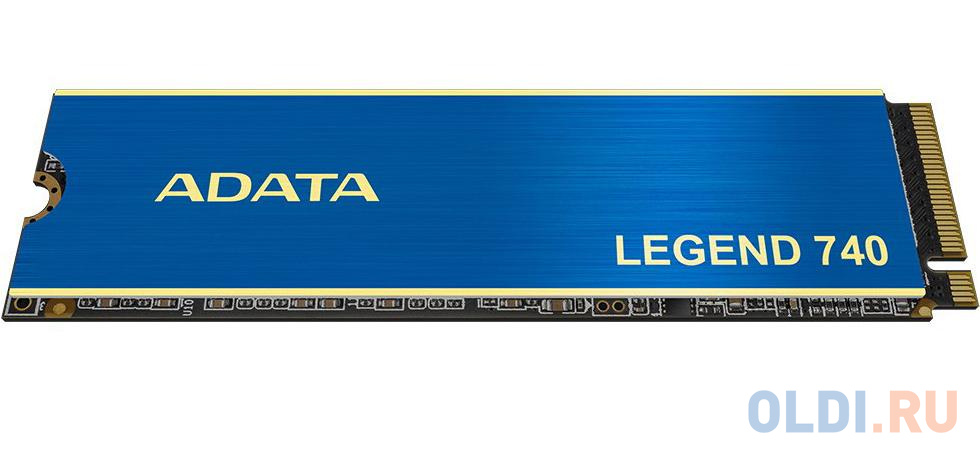 ADATA SSD LEGEND 740, 500GB, M.2(22x80mm), NVMe, PCIe 3.0 x4, 3D TLC, R/W 2500/1700MB/s, IOPs 100 000/200 000, TBW 300, DWPD 0.33, with Heat Spreader (5 лет) ALEG-740-500GCS - фото 2