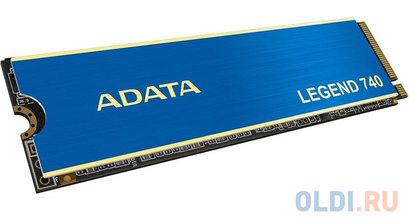 ADATA SSD LEGEND 740, 500GB, M.2(22x80mm), NVMe, PCIe 3.0 x4, 3D TLC, R/W 2500/1700MB/s, IOPs 100 000/200 000, TBW 300, DWPD 0.33, with Heat Spreader (5 лет) ALEG-740-500GCS - фото 3