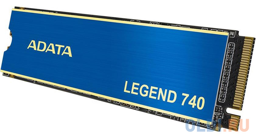 ADATA SSD LEGEND 740, 500GB, M.2(22x80mm), NVMe, PCIe 3.0 x4, 3D TLC, R/W 2500/1700MB/s, IOPs 100 000/200 000, TBW 300, DWPD 0.33, with Heat Spreader (5 лет) ALEG-740-500GCS - фото 4