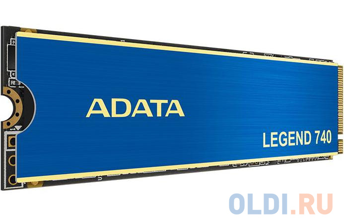 ADATA SSD LEGEND 740, 500GB, M.2(22x80mm), NVMe, PCIe 3.0 x4, 3D TLC, R/W 2500/1700MB/s, IOPs 100 000/200 000, TBW 300, DWPD 0.33, with Heat Spreader (5 лет) ALEG-740-500GCS - фото 5