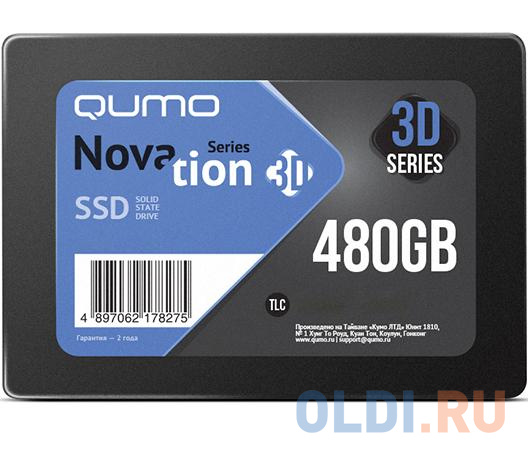 

QUMO SSD 480GB QM Novation Q3DT-480GSCY {SATA3.0}