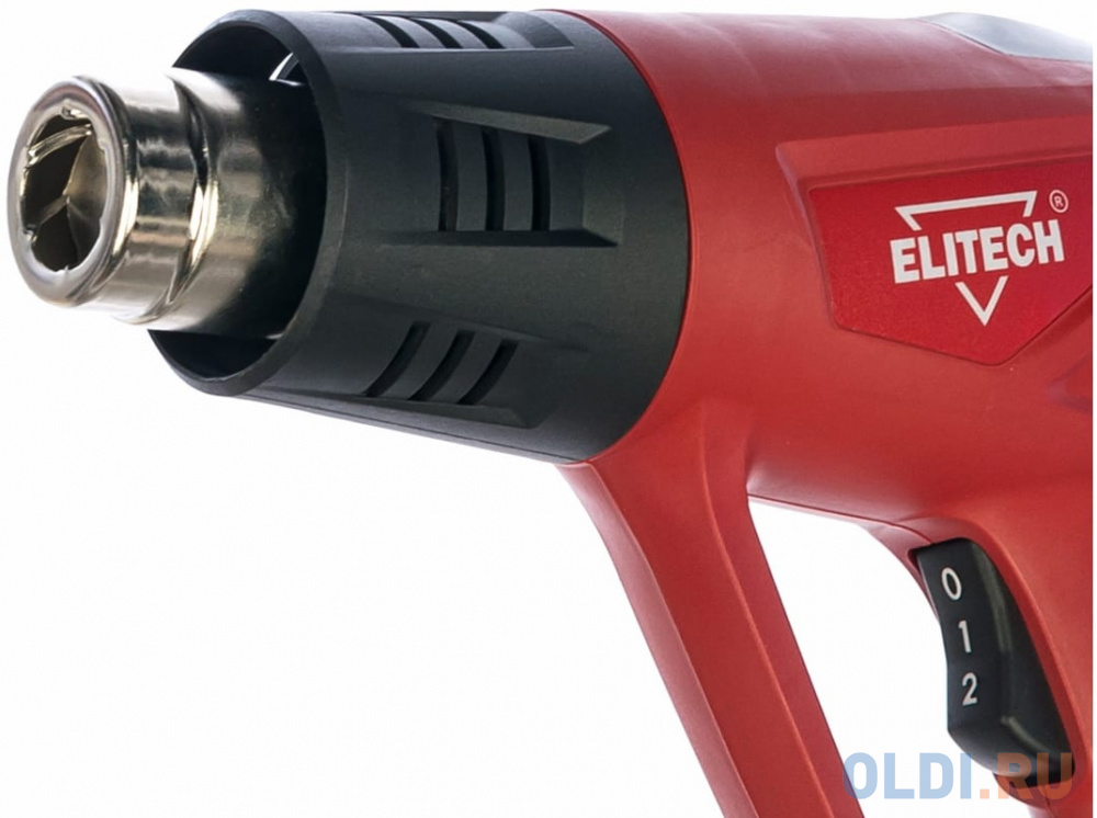 ELITECH ТВ 2000ЖК (Е2207.003.02) Термопистолет,2000Вт,180-500л\\м,вариотемп.50-600грС,0.8кг,чем,4 нас фото