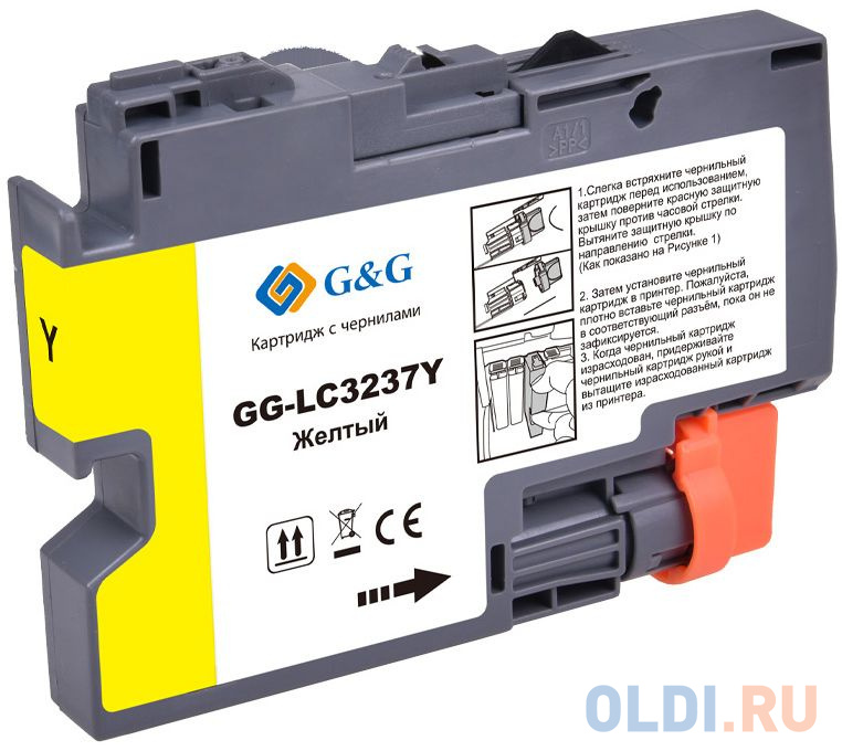 Картридж струйный G&G GG-LC3237Y желтый (18.4мл) для Brother HL-J6000DW/J6100DW фото